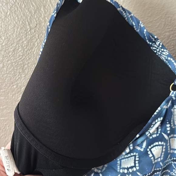 Women’s Plus Size Island Waves Swim Tankini Top, 3X, Blue/White - Picture 5 of 7